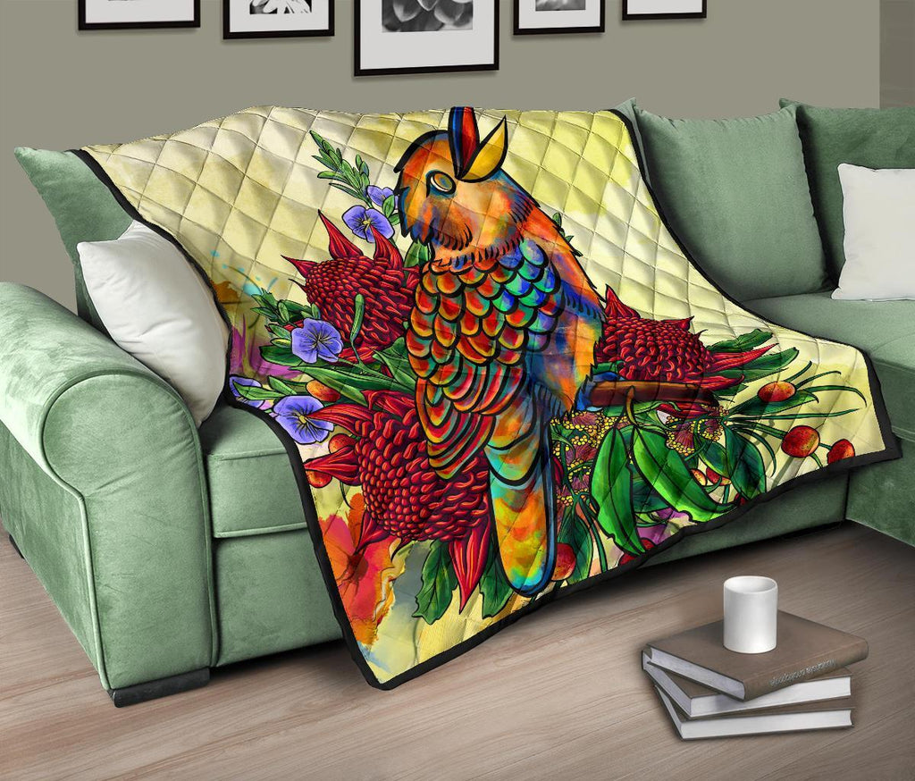 premium-quilt-australia-kookaburra-with-waratah