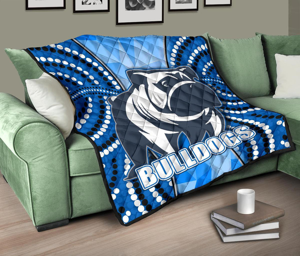 bulldogs-premium-quilt-indigenous-snappy