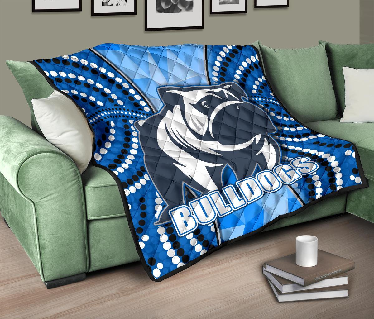 bulldogs-premium-quilt-indigenous-snappy