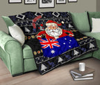 christmas-premium-quilt-australia-santa-claus-hold-the-flag-black
