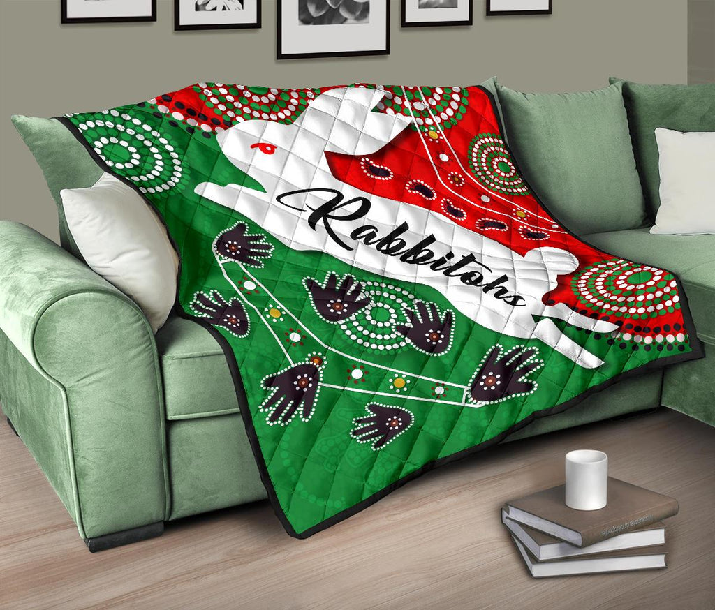 rabbitohs-forever-premium-quilt-indigenous