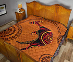 aboriginal-premium-quilt-australia-kangaroo-orange-dot-painting-art