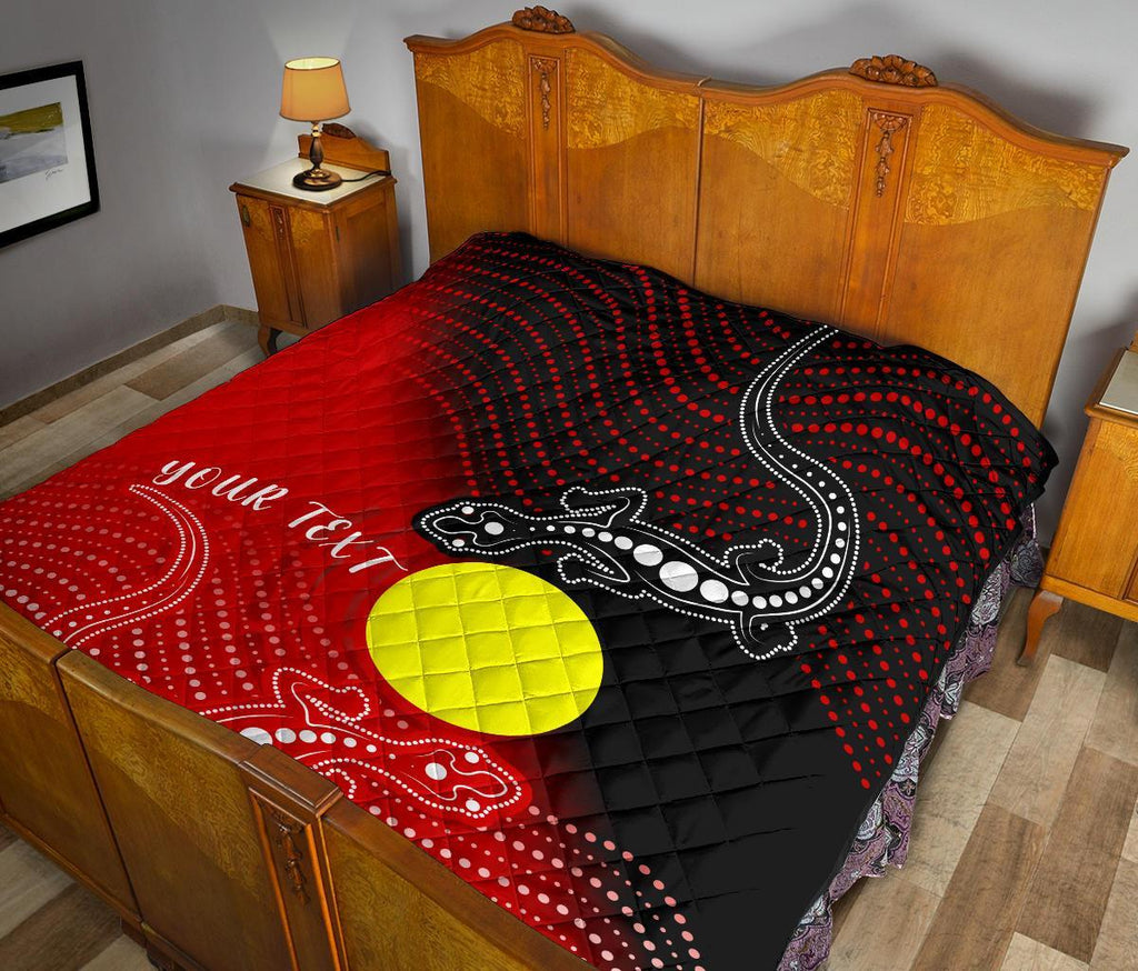 customaboriginal-premium-quilt-two-indigenous-lizard