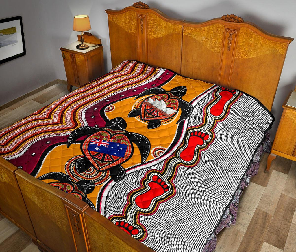 premium-quilt-aboriginal-patterns-quilt-turtle