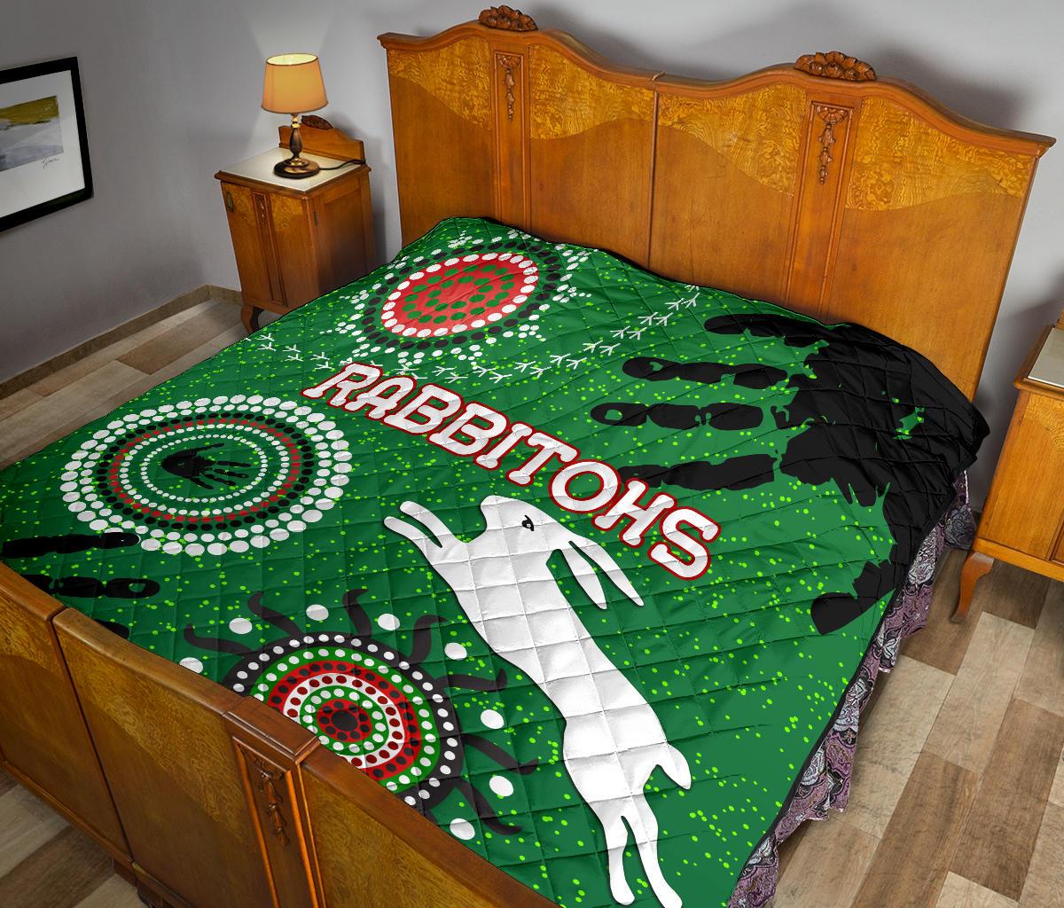 south-sydney-rabbitohs-indigenous-premium-quilt-country-style