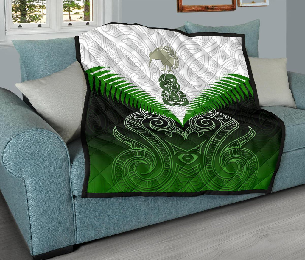 maori-manaia-premium-quilt-green
