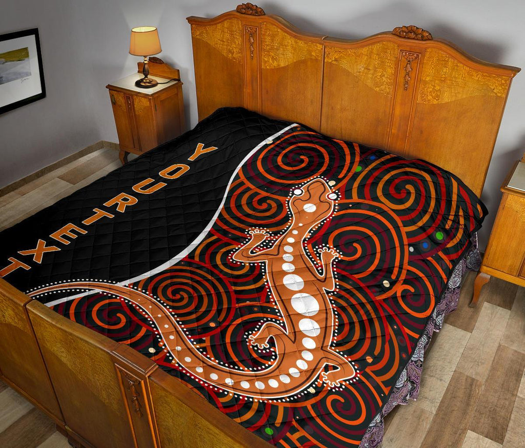 aboriginal-personalised-premium-quilt-indigenous-lizard-dreaming
