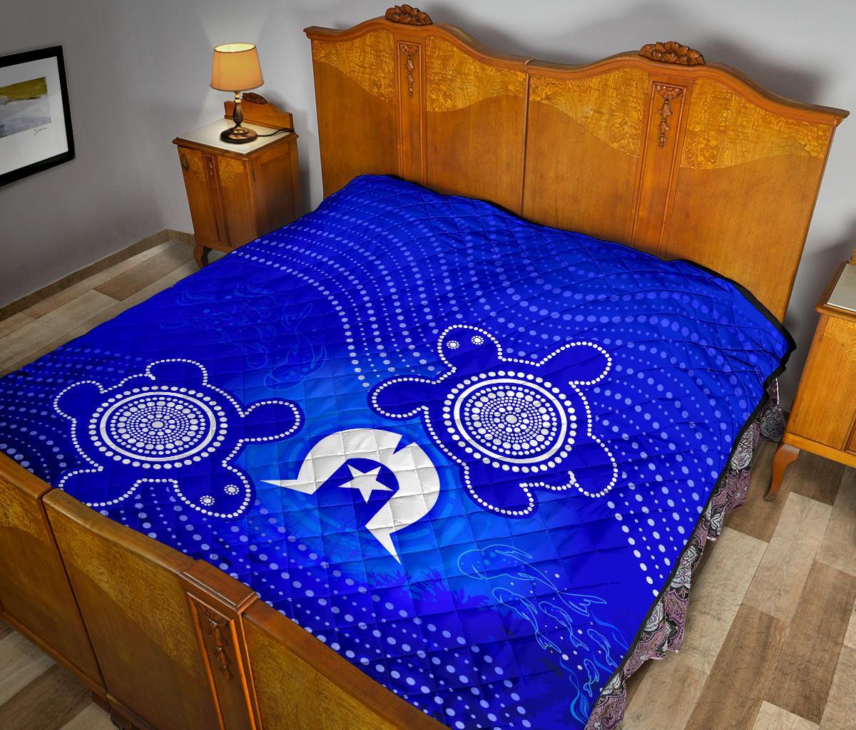 torres-strait-islanders-premium-quilt-torres-symbol-with-turtle