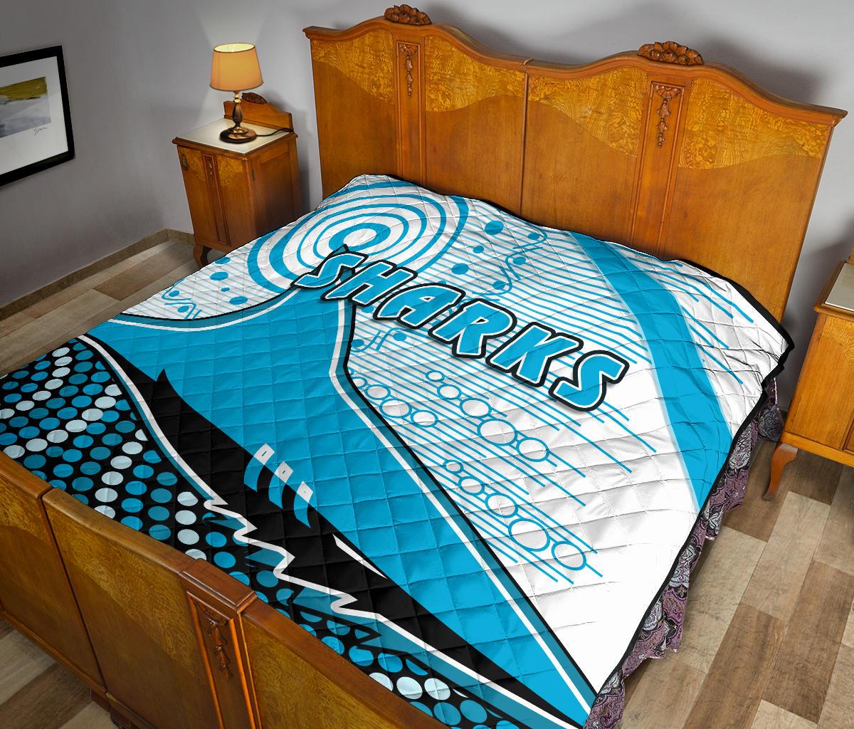 sharks-premium-quilt-cronulla-indigenous-unique