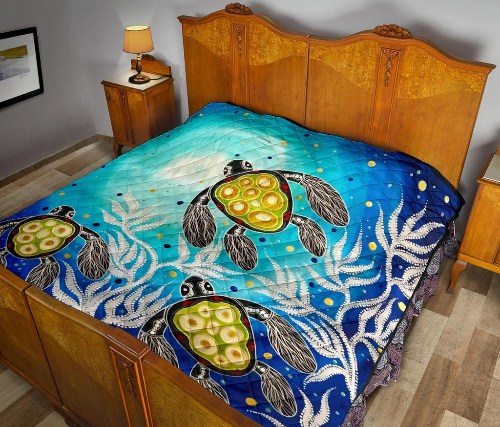 premium-quilt-aboriginal-turtle-art-quilt-set-towards-the-light
