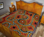 aboriginal-premium-quilt-indigenous-circle-dot-painting-ver01