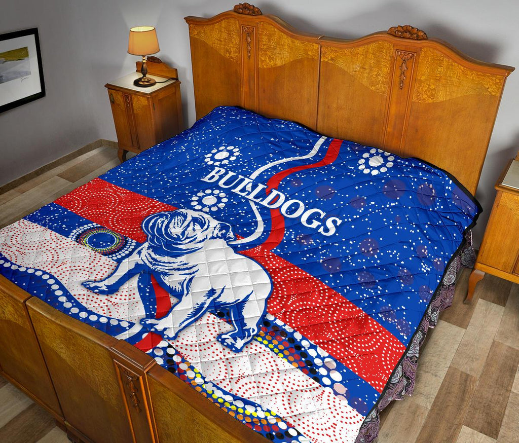 western-premium-quilt-bulldogs-unique-indigenous