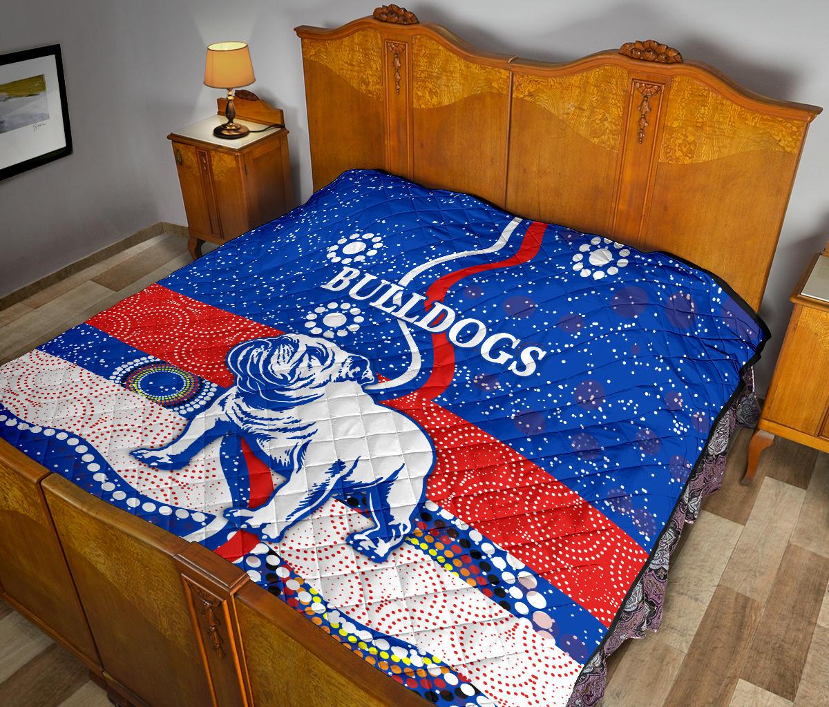 western-premium-quilt-bulldogs-unique-indigenous