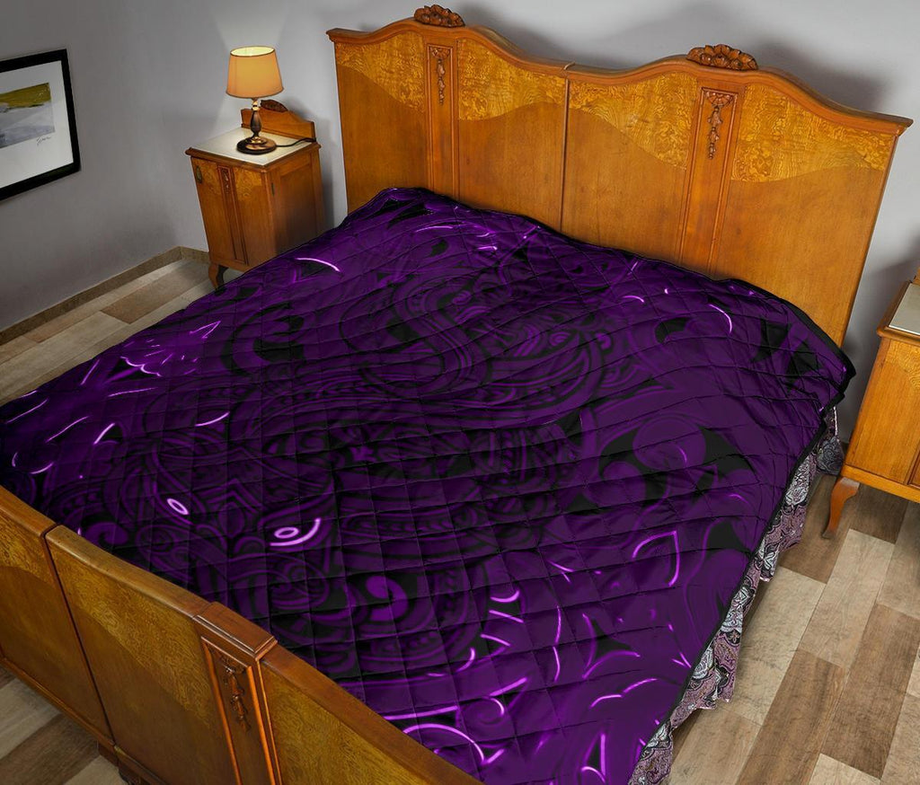 new-zealand-premium-quilt-maori-gods-tumatauenga-god-of-war-purple
