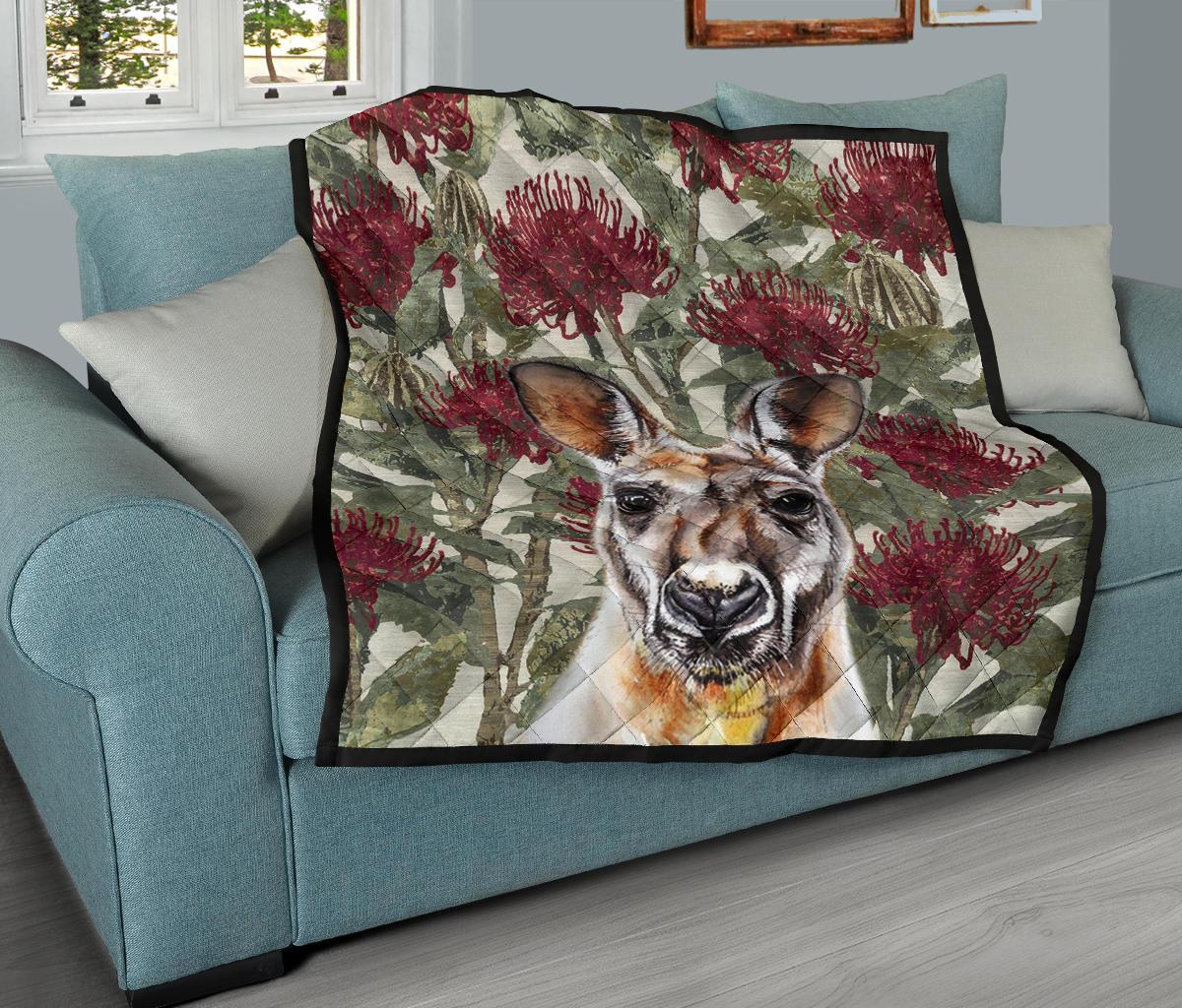 premium-quilts-kangaroo-quilts-waratah-painting