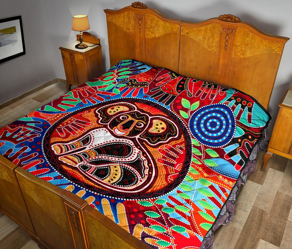 aboriginal-premium-quilt-koala-and-hand-art-dot-painting-quilt