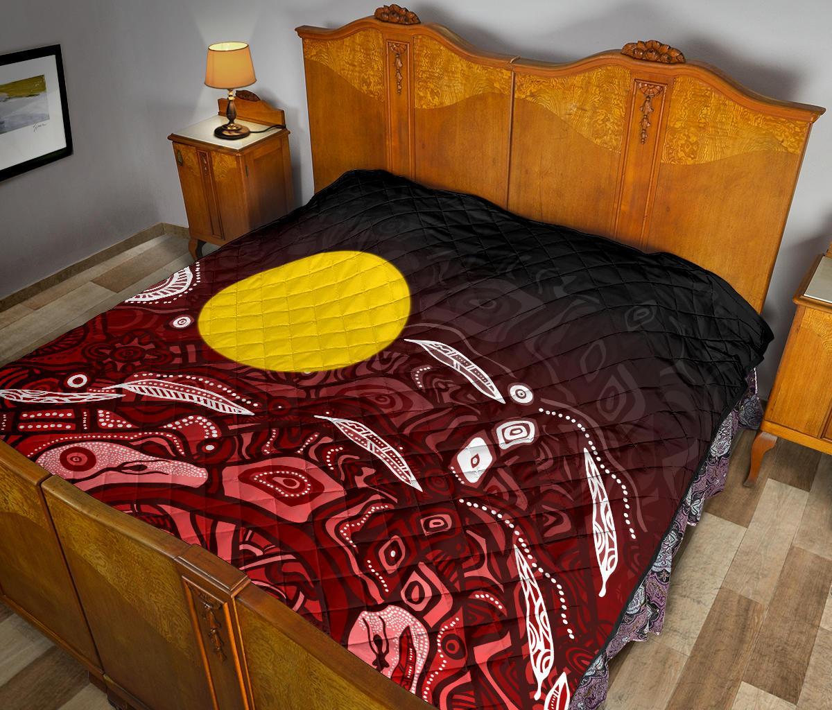 aboriginal-premium-quilt-red-landscape