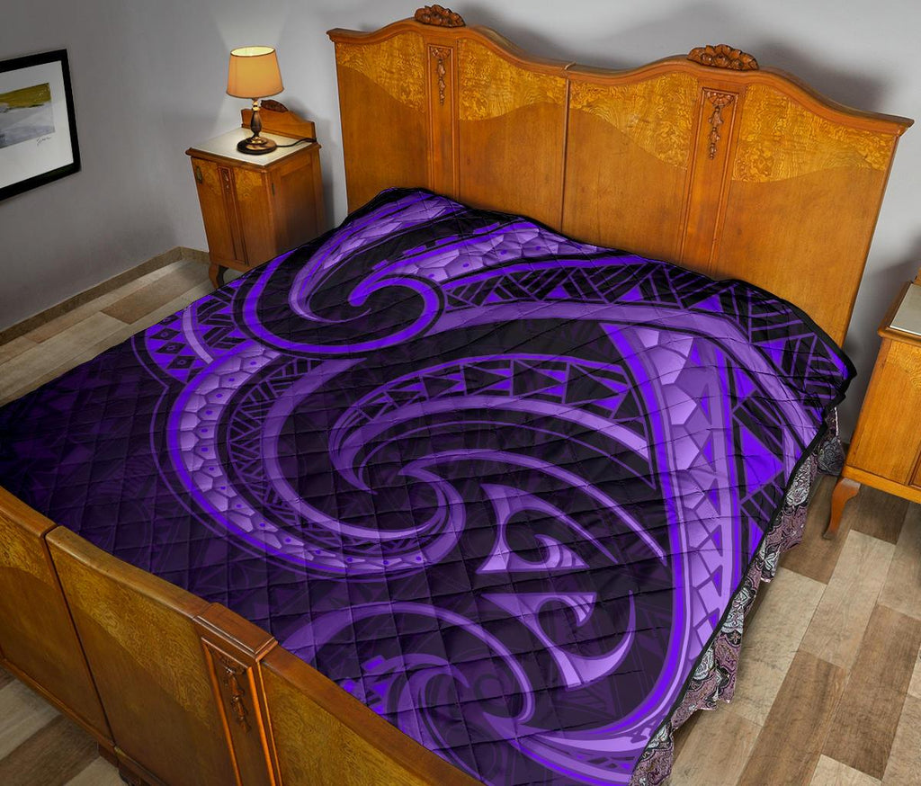 new-zealand-maori-mangopare-premium-quilt-polynesian-purple