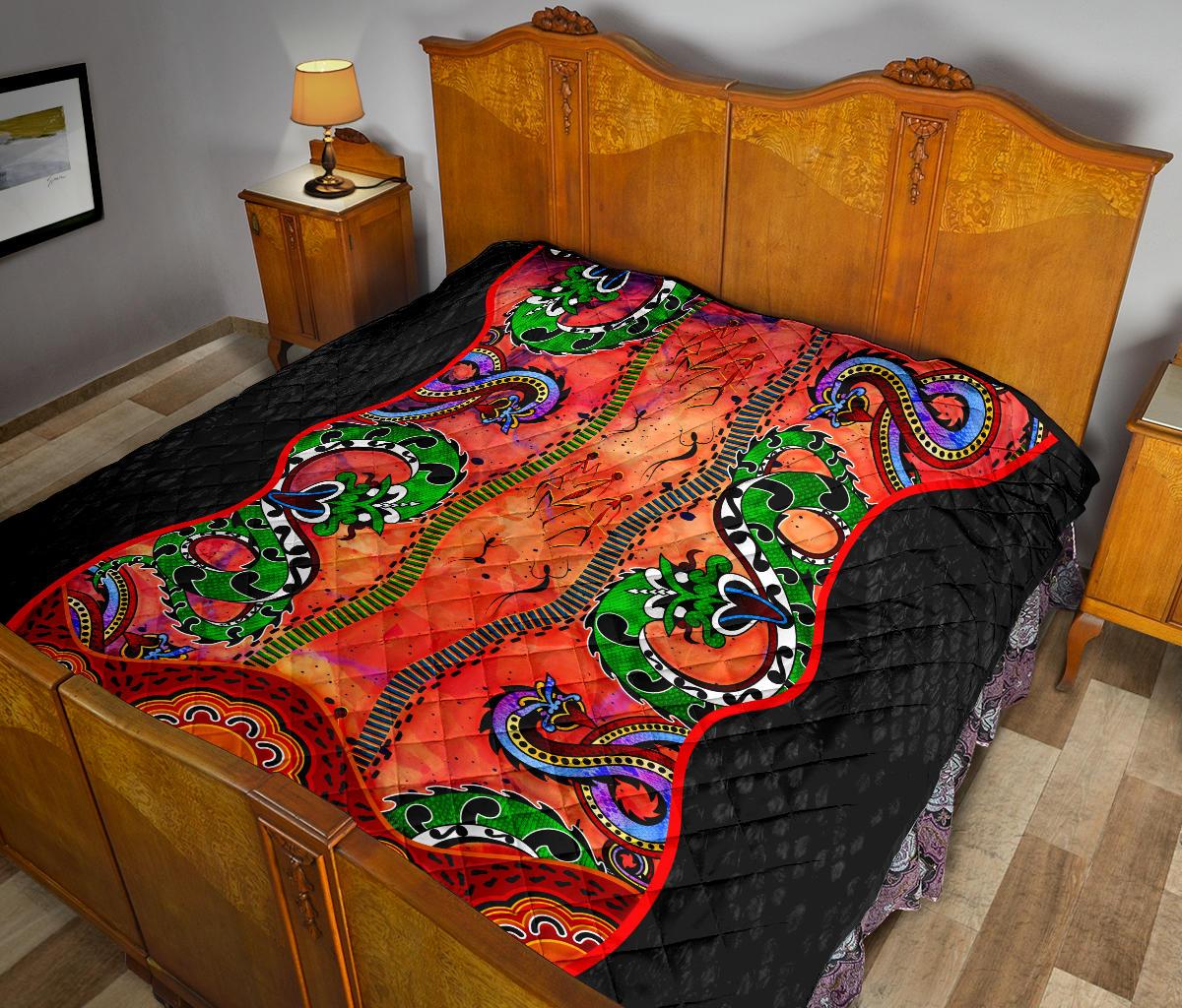 aboriginal-premium-quilt-aussie-indigenous-patterns-orange