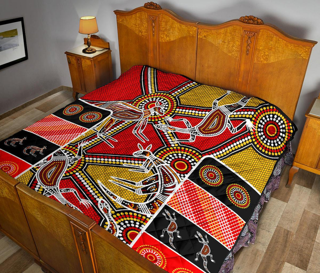 aboriginal-premium-quilt-kangaroo-dot-painting-patterns