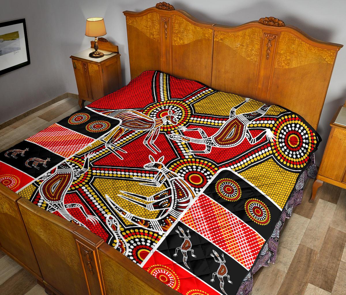 aboriginal-premium-quilt-kangaroo-dot-painting-patterns
