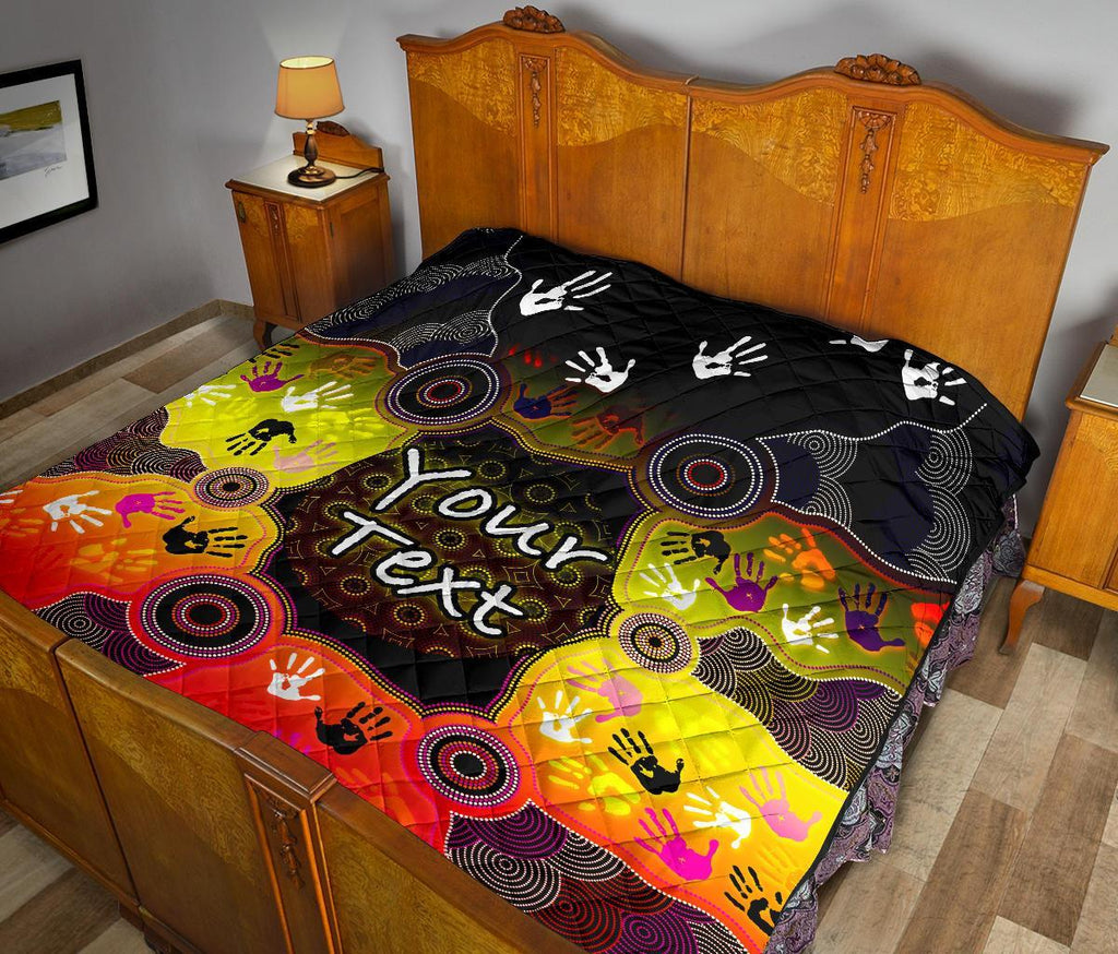 custom-aboriginal-premium-quilt-indigenous-circle-dot-painting-hand-art