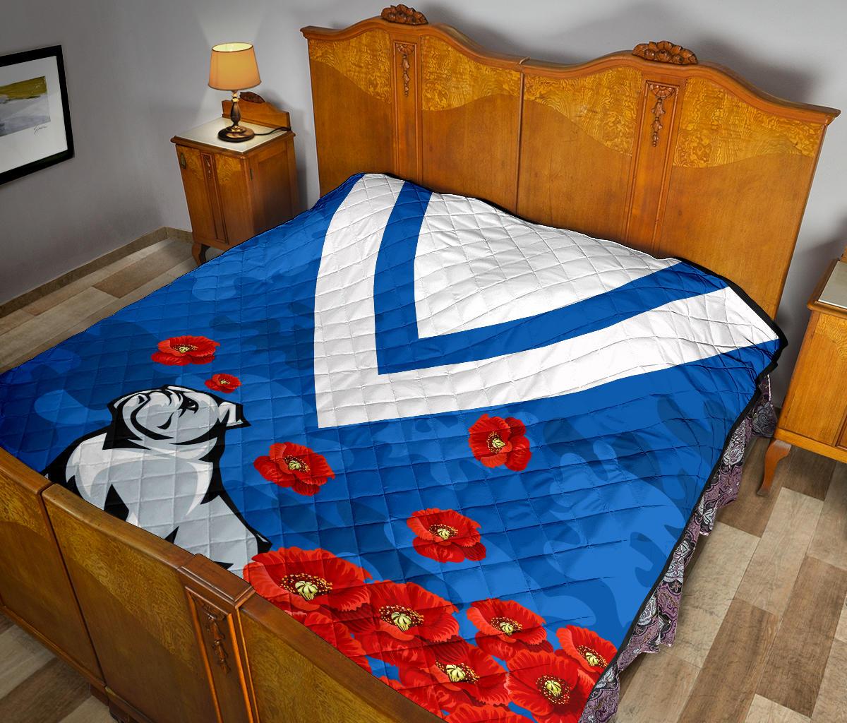 bulldogs-premium-quilt-poppy-flowers