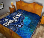 custom-text-aboriginal-premium-quilt-australia-indigenous-flag-circle-dot-painting-art-blue