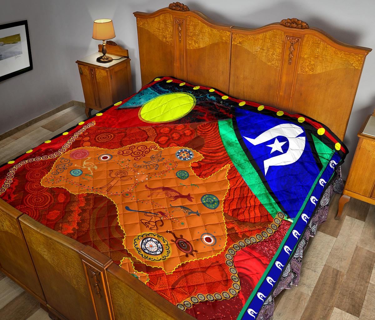 premium-quilt-australia-map-aboriginal-pattern
