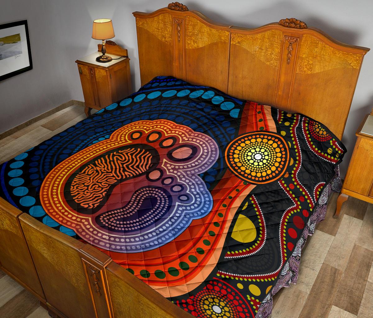 1st-australia-premium-quilt-aboriginal-mother-and-son-foot