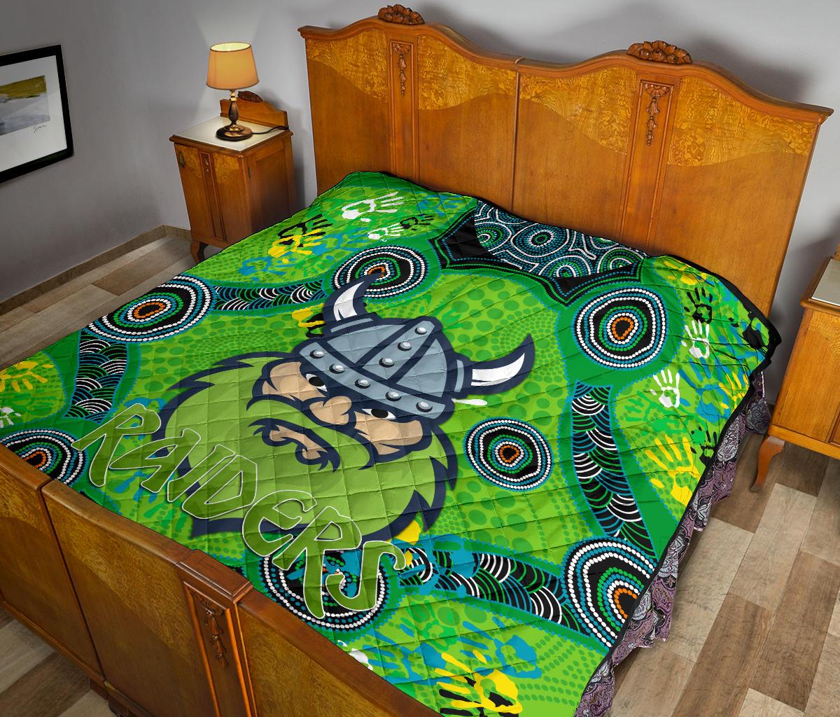 canberra-premium-quilt-raiders-viking-indigenous