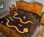 aboriginal-premium-quilt-indigenous-snake-hand-brown-color-1