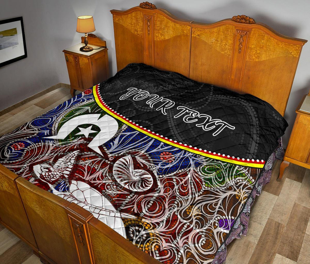 personalised-premium-quilt-aboriginal-dot-in-naidoc-week-style