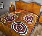 aboriginal-premium-quilt-australia-brown-circle-dot-painting-art