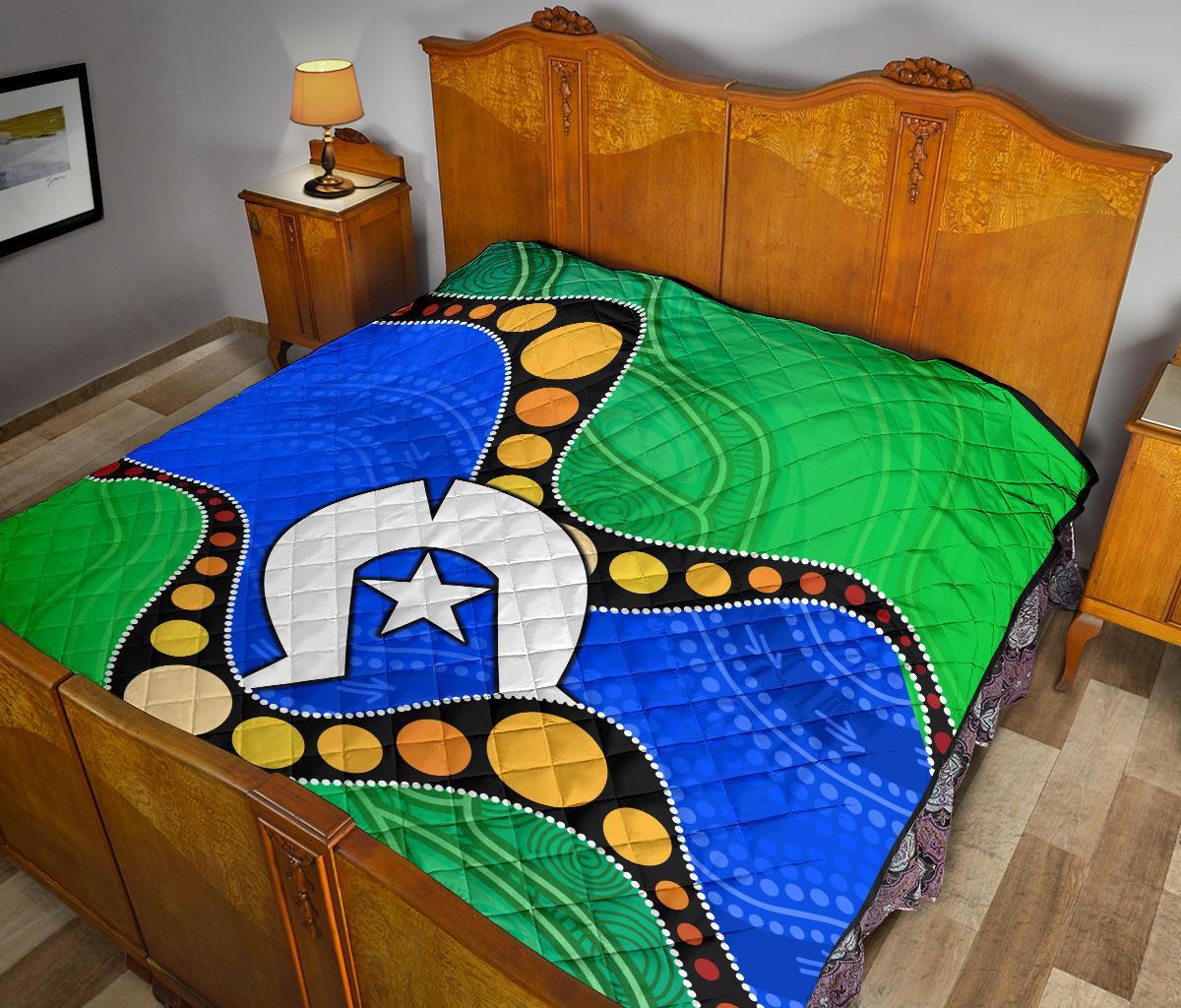 torres-strait-islands-premium-quilt-flag-with-aboriginal-patterns