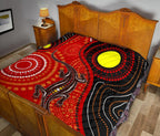 aboriginal-premium-quilt-australia-lizard-dot-painting-art