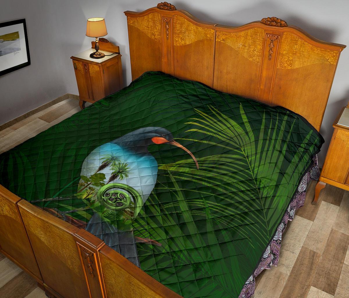 huia-bird-new-zealand-premium-quilt