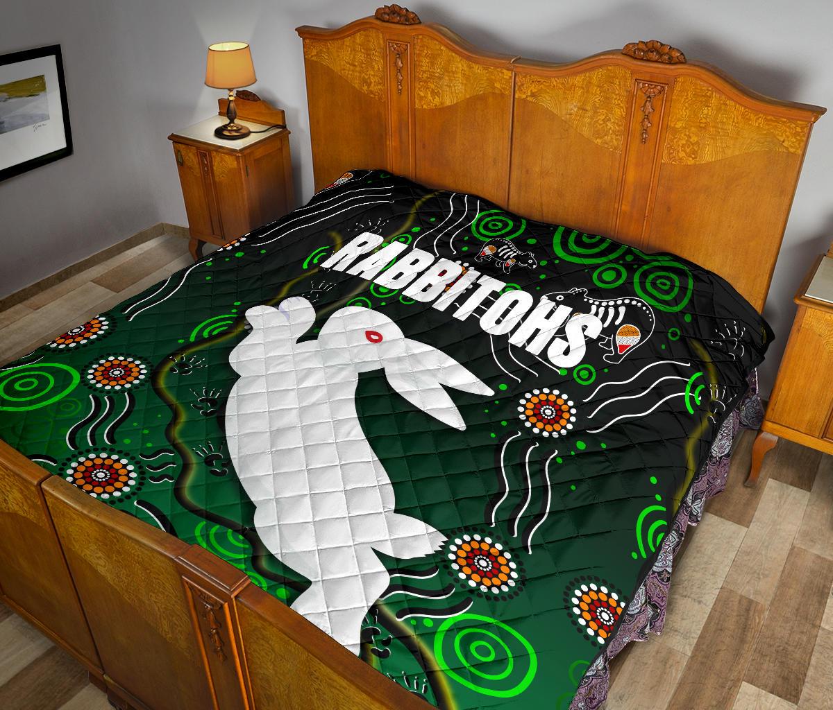 rabbitohs-premium-quilt-simple-indigenous