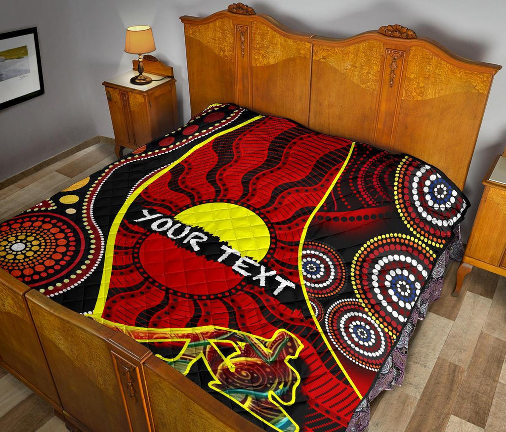 custom-1saustralia-premium-quilt-australia-aboriginal-dots-with-didgeridoo