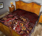 aboriginal-premium-quilt-kangaroo-family-with-hand-art