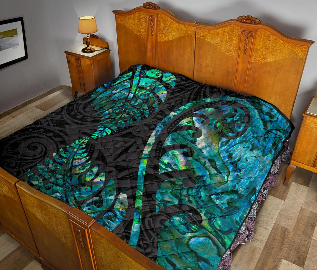aotearoa-maori-premium-quilt-silver-fern-koru-vibes