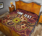 custom-aboriginal-premium-quilt-indigenous-lizard-dot-painting-art
