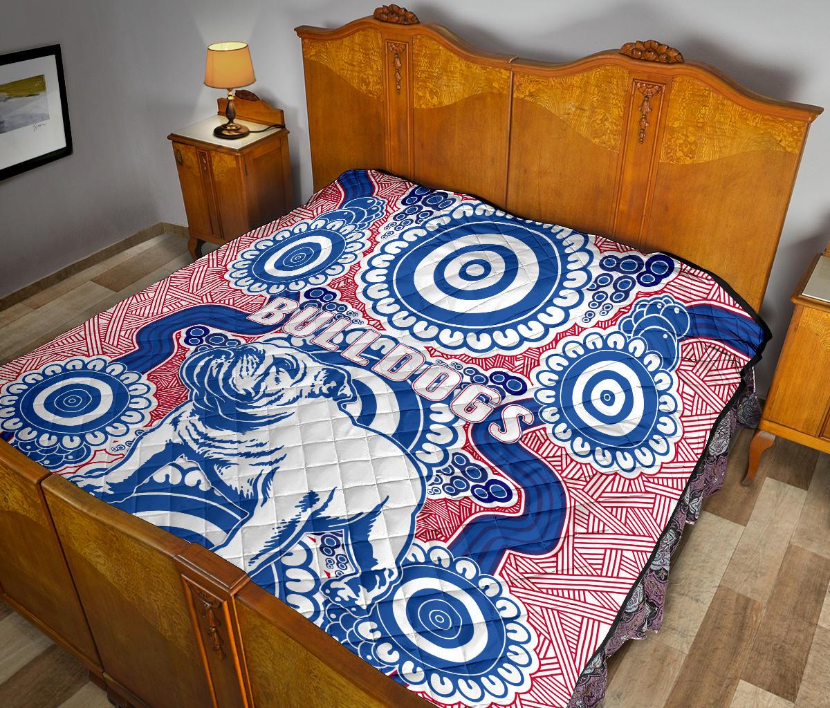 western-premium-quilt-bulldogs-simple-indigenous