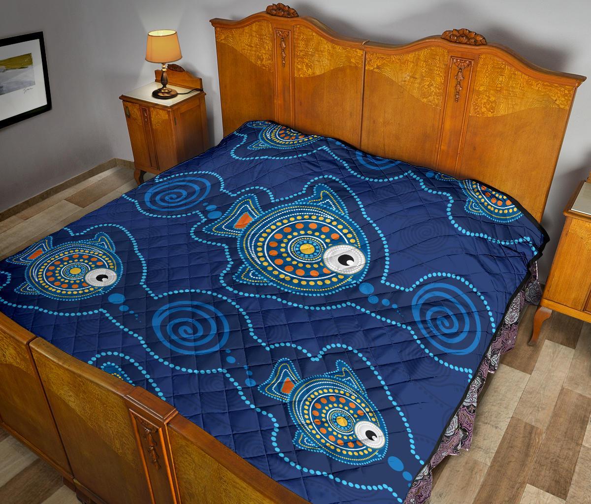 aboriginal-premium-quilt-indigenous-turtle-patterns