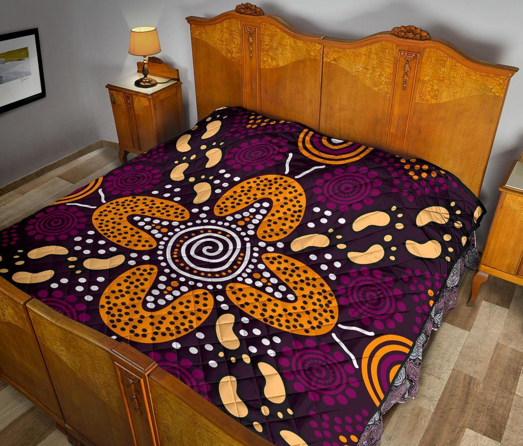 aboriginal-premium-quilt-flowers-dot-panting-art