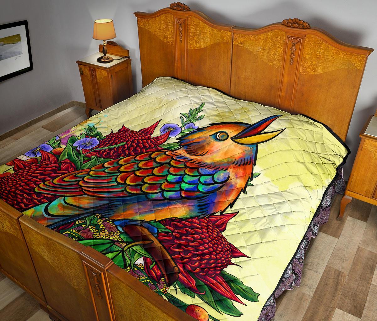 premium-quilt-australia-kookaburra-with-waratah