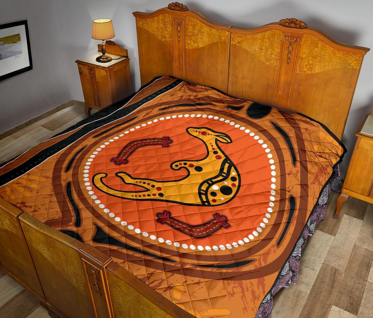 aboriginal-premium-quilt-indigenous-snake-hand-brown-color