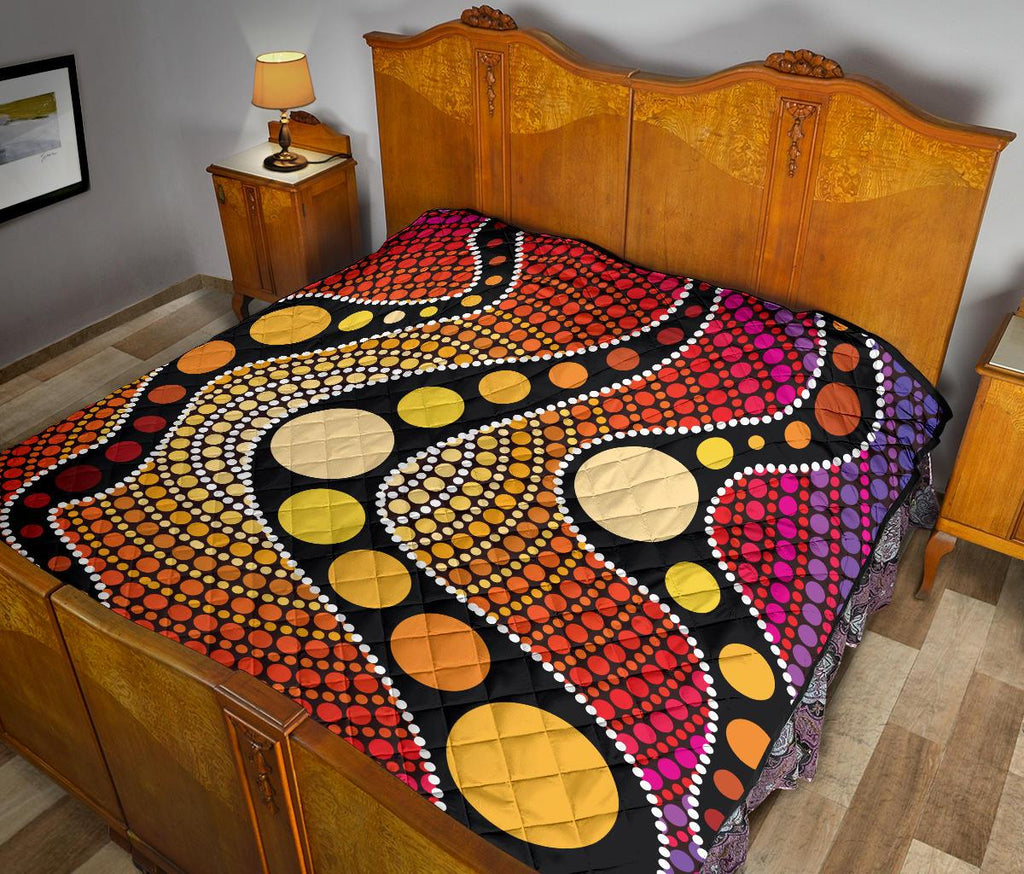 aboriginal-premium-quilt-australia-colorful-circle-dot-painting-art
