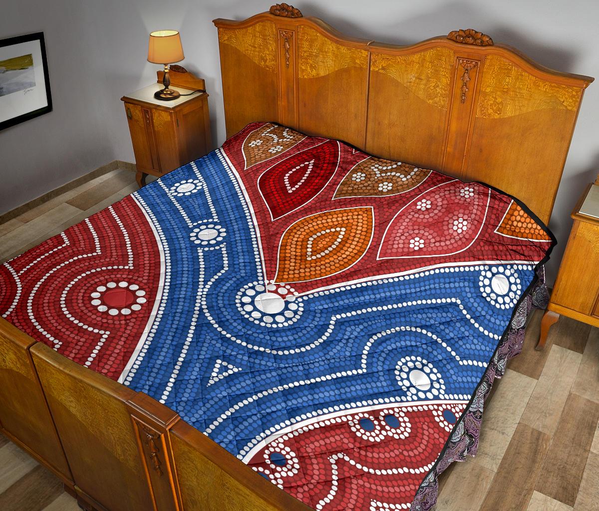aboriginal-premium-quilt-australia-aboriginal-river