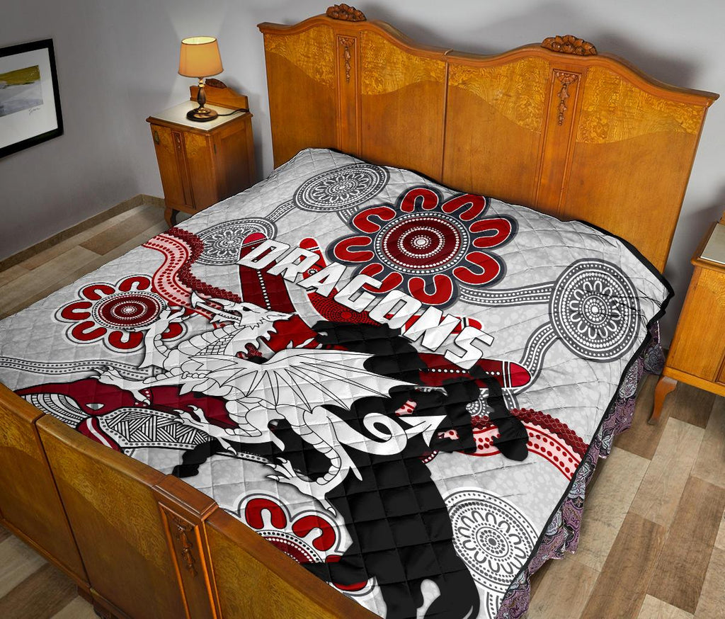 dragons-premium-quilt-st-george-indigenous-white